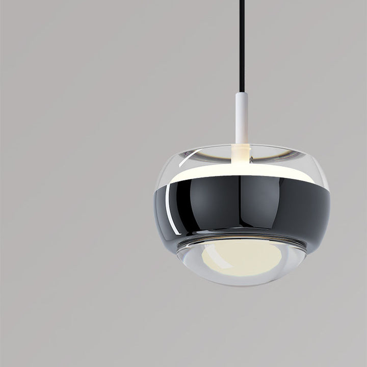 Moderne Einfachheit Eisen Aluminium Halbkreis LED Pendelleuchte für Wohnzimmer 