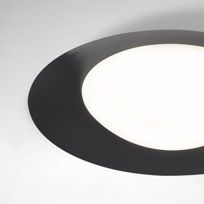 Plafonnier LED en verre rond minimaliste moderne en cuivre pour salon 
