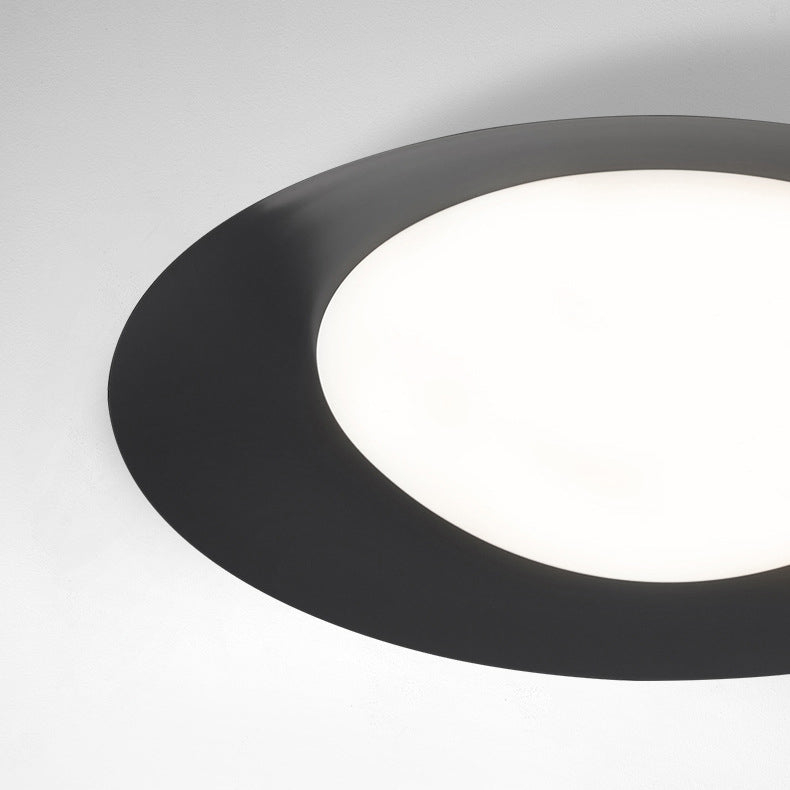 Plafonnier LED en verre rond minimaliste moderne en cuivre pour salon 