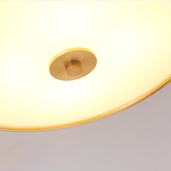 Moderne Luxus-Deckenleuchte aus rundem Kupferglas mit 3/4-Lichtern für Schlafzimmer 