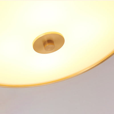 Moderne Luxus-Deckenleuchte aus rundem Kupferglas mit 3/4-Lichtern für Schlafzimmer 