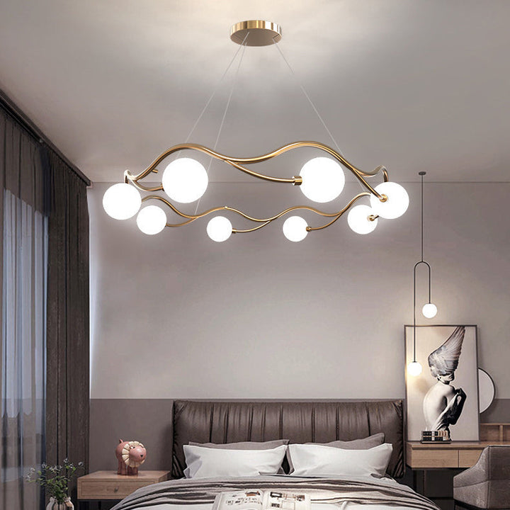 Chandelier à 8 lumières en forme d&