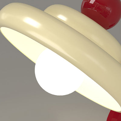 Zeitgenössische kreative Kegel Doppelschicht Scheibe Eisen Glas 1-Licht Wandleuchte Lampe für Wohnzimmer 