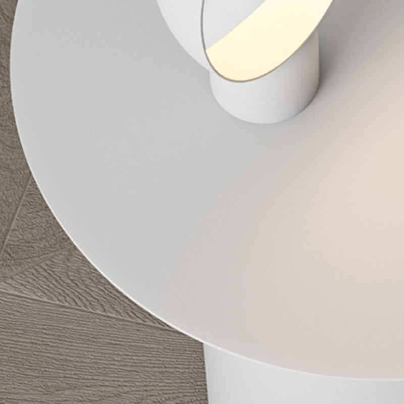 Table de nuit moderne minimaliste en cylindre rond en fer avec 1 plateau pour le chevet 