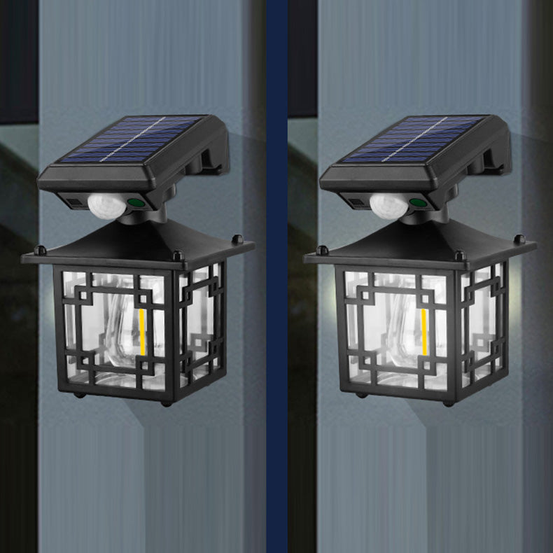 Moderne Einfachheit Solar Zylinder Quadrat ABS PS LED Außenleuchte für Garten 