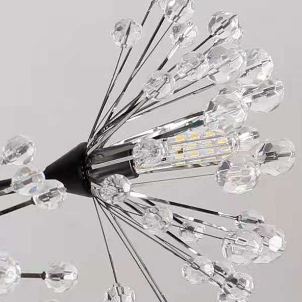 Modern Transitional Crystal Dandelion Branches 13/19 Light Chandelier For Dining Room