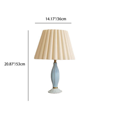Modern Minimalist Creative Ceramic Petals 1-Light Table Lamp