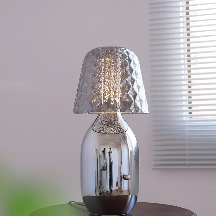 Nordic Vintage Candy Glass Iron Base LED Touch Table Lamp