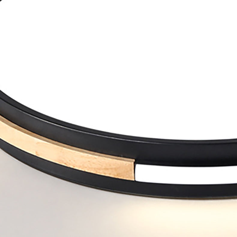 Plafonnier LED rond minimaliste moderne en fer et acrylique pour chambre 