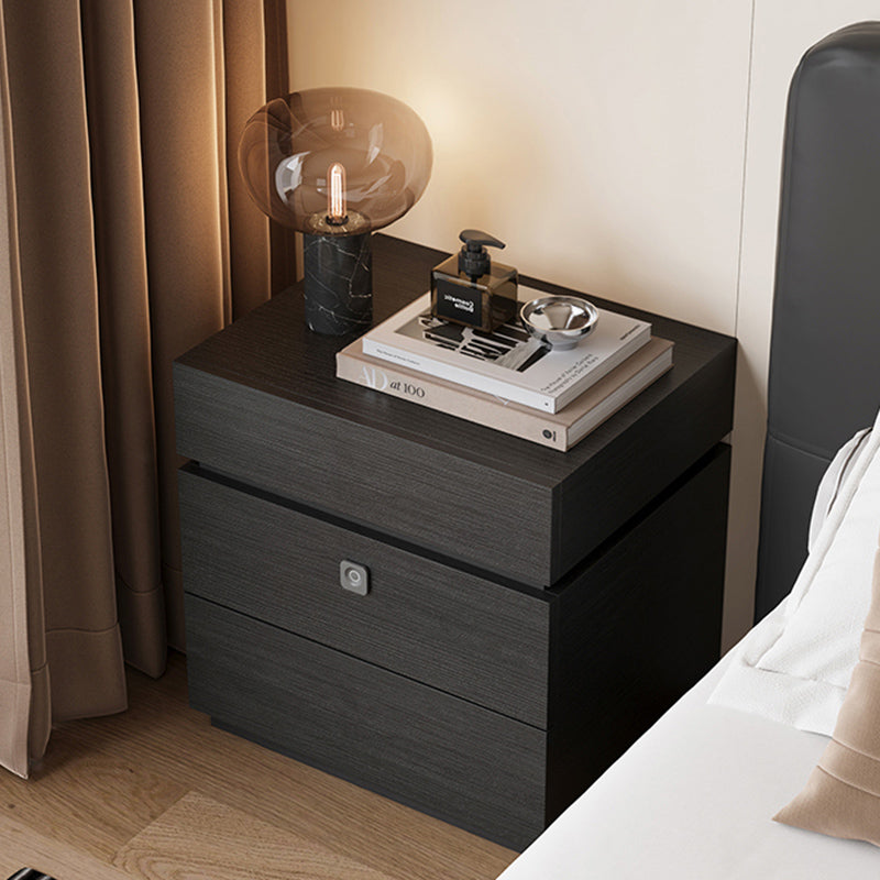 Contemporary Luxury Rectangular Plywood Eucalyptus Wood Nightstand 3-Drawer For Bedroom