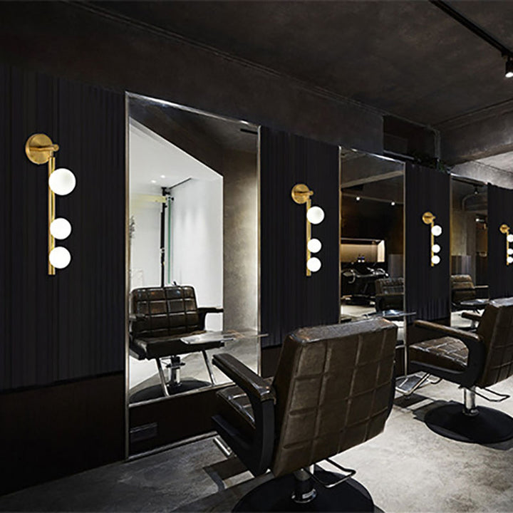 Moderne Einfachheit Eisen Glas Ball 3/5/7-Licht Wandleuchte Für Wohnzimmer 