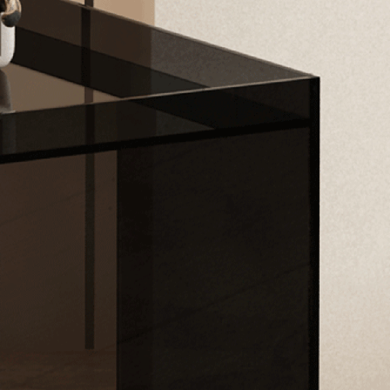 Modern Minimalist Acrylic Geometric Square End Table 3-Tier For Living Room