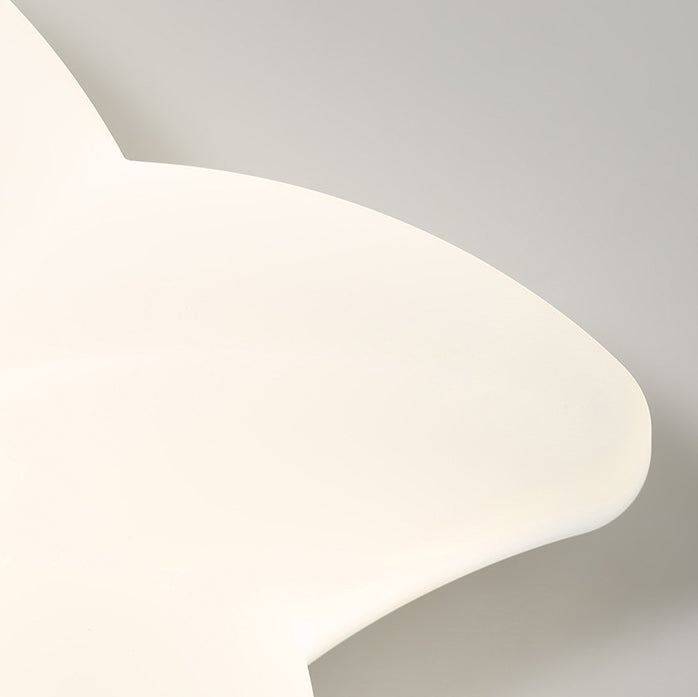 Zeitgenössische Einfachheit Pentagram PE Schatten Eisen LED Unterputz Deckenleuchte für Schlafzimmer 