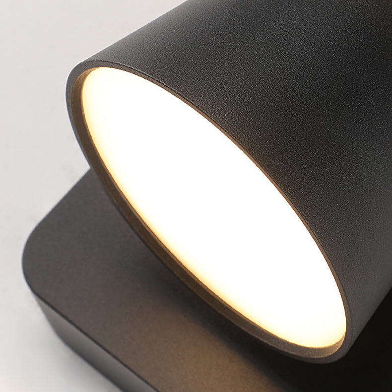 Applique murale LED en fer aluminium PS pour chambre à coucher, lampe moderne minimaliste, base carrée, table ronde 