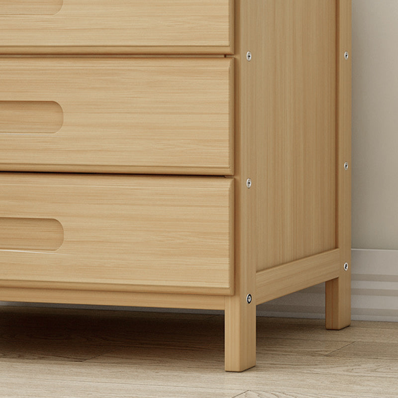 Modern Minimalist Rectangular Coat Rack Nan Bamboo MDF Nightstand 1/3 Drawer For Bedroom