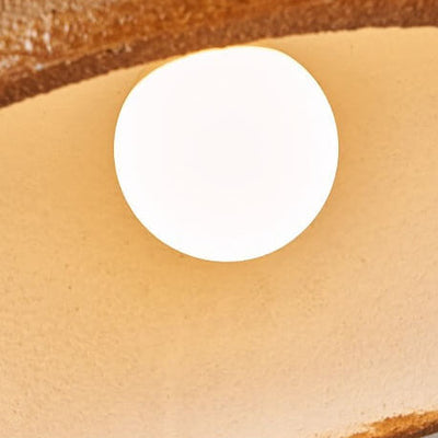 Japanese Minimalist Matte Texture Resin Dome 1-Light Pendant Light