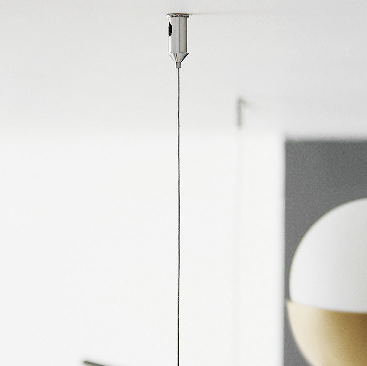 Moderne Mid-Century Fer Linéaire Verre Bulle Abat-jour 3/9-Lumière Îlot Lustre Pour Salle à Manger 