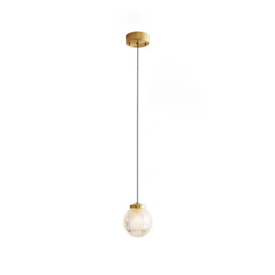 Nordisches Licht Luxus Einfaches Glas Ball 1-Licht Pendelleuchte 