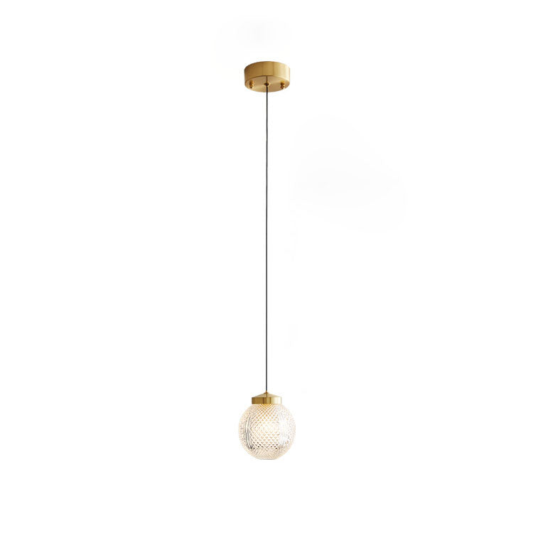 Nordisches Licht Luxus Einfaches Glas Ball 1-Licht Pendelleuchte 