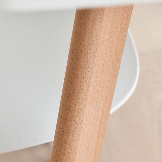 Table à manger rectangulaire minimaliste moderne avec pieds en bois MDF pour salle à manger 