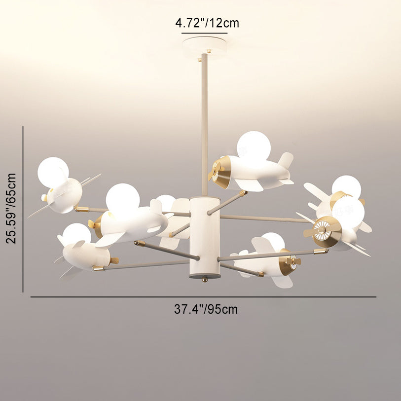 Lustres à LED en fer en forme d&