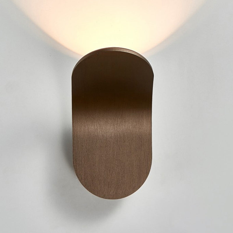 Lámpara de pared LED de arco de aluminio escandinavo contemporáneo para pasillo 