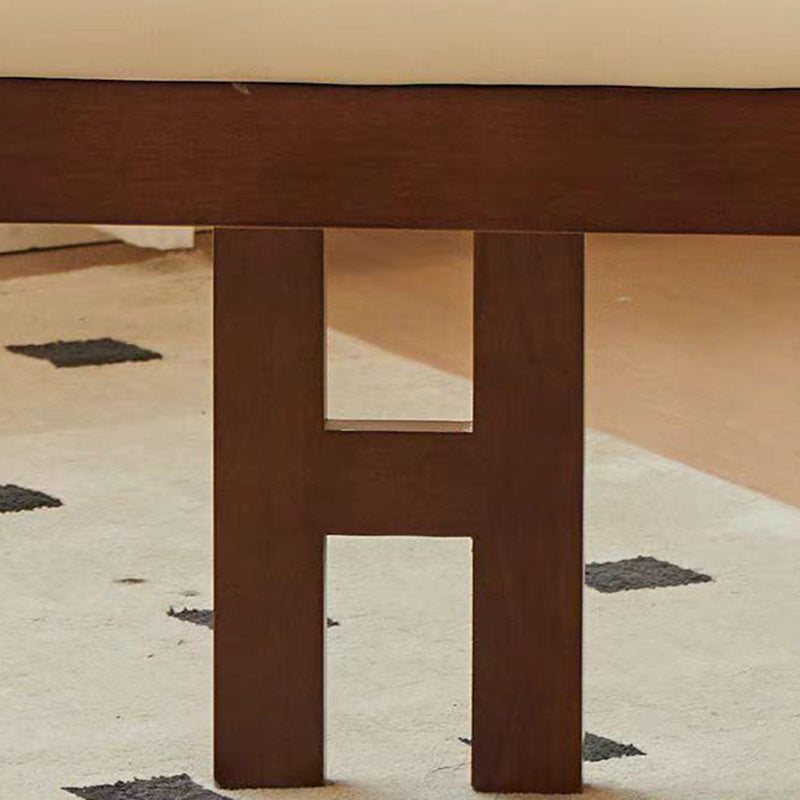 Zeitgenössischer skandinavischer Bent Square PU-Leder-Holz-Esszimmerstuhl Rückenlehne Arm für Esszimmer 