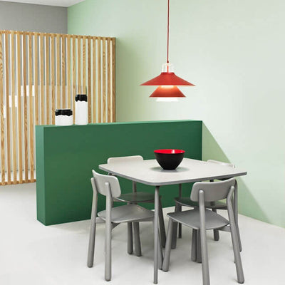 Nordic Minimalist Multi-Layer Cone Glass Hardware 1-Light Pendant Light