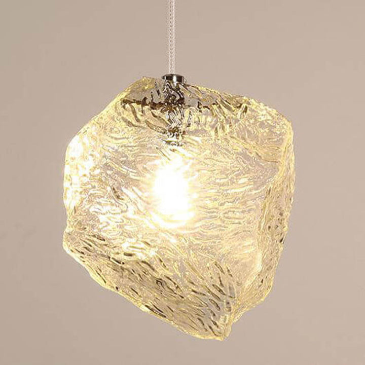 Nordic Creative Ice Cube Glass 1-Light  Pendant Light