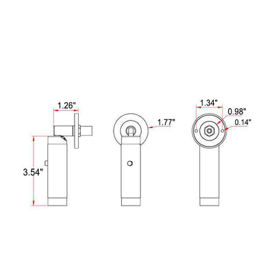 Minimalist Cylinder Rotatable Switch LED Wall Sconce Lamp