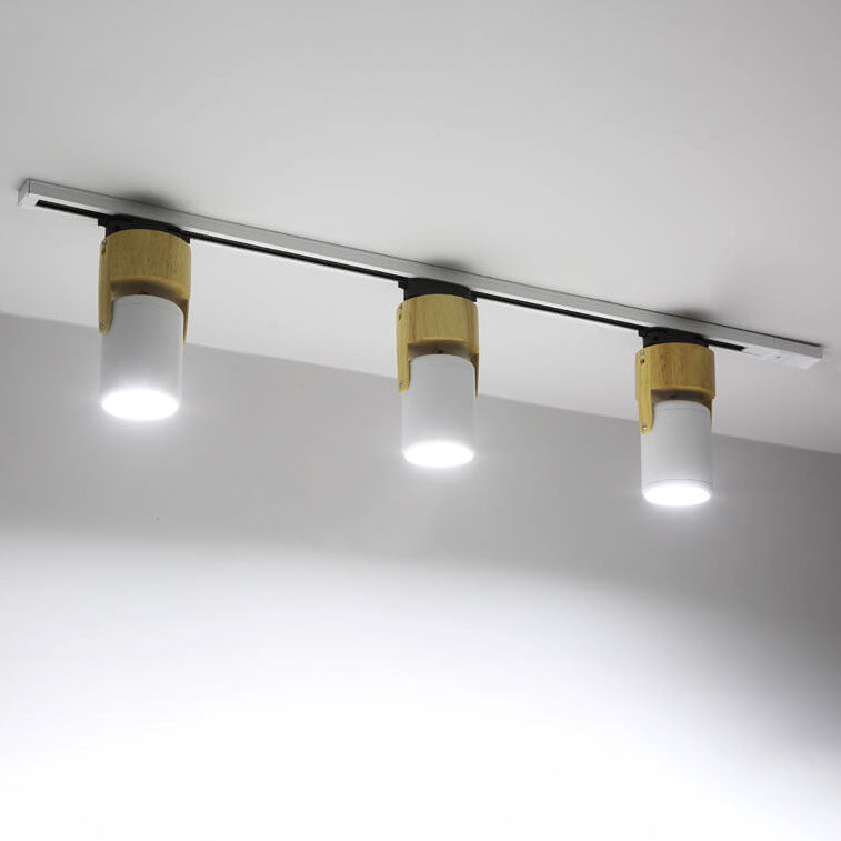 Moderne minimalistische Hardware-Langstrahler-Schienenleuchte 1/3-Licht-LED-Deckenleuchte zur flachen Montage für Wohnzimmer und Schlafzimmer 