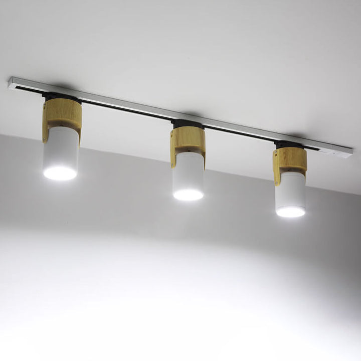Moderne minimalistische Hardware-Langstrahler-Schienenleuchte 1/3-Licht-LED-Deckenleuchte zur flachen Montage für Wohnzimmer und Schlafzimmer 