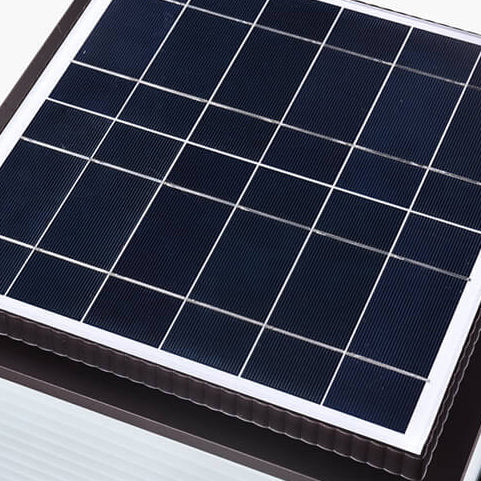 Moderner minimalistischer Solar-Rechteck-Aluminium-Glas 1-Licht-Pfostenkopf-Licht für Außenpatio 