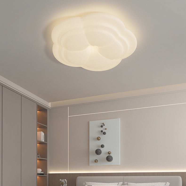 Plafonnier LED en fer et acrylique pétale minimaliste moderne pour chambre à coucher 