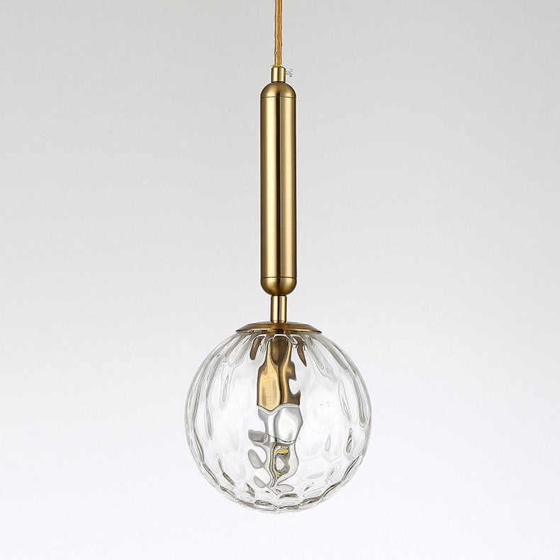 Lampe murale contemporaine Nordic Orb Hardware Glass 1-Light pour salon 