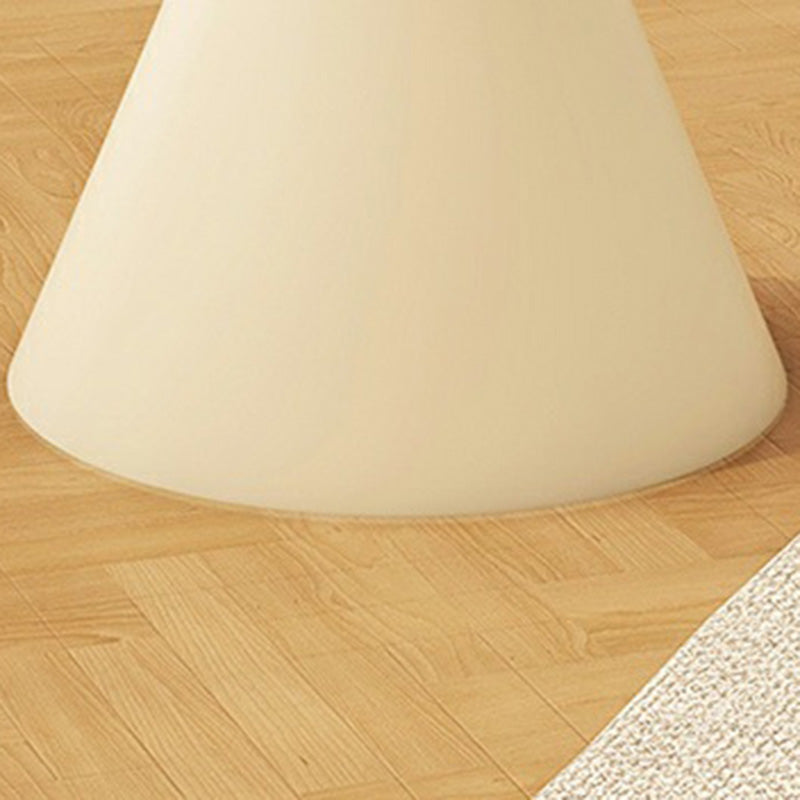 Mesa de café de hierro con base geométrica redonda minimalista moderna para sala de estar 