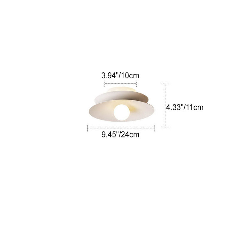 Moderne minimalistische Deckenleuchte aus Eisen und Acryl mit LED-Aufbauleuchte 