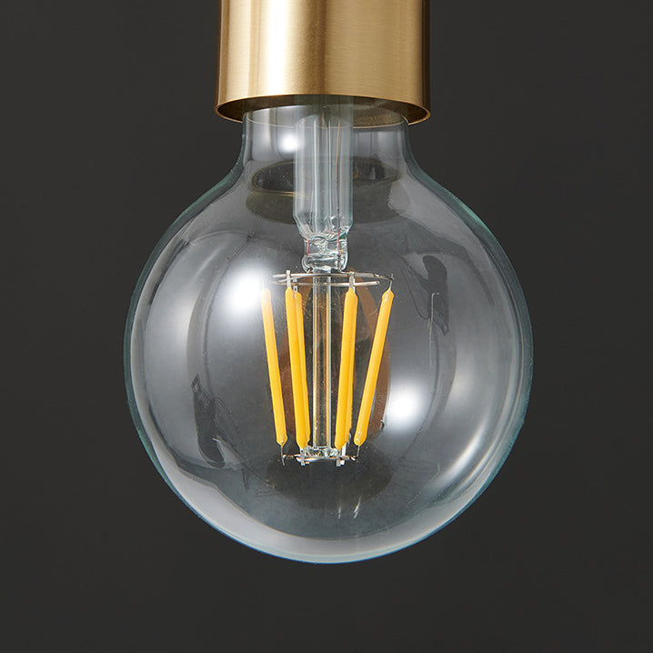Moderne minimalistische halbrunde Begs Runde Kupfer 1-Licht Pendelleuchte für Wohnzimmer 