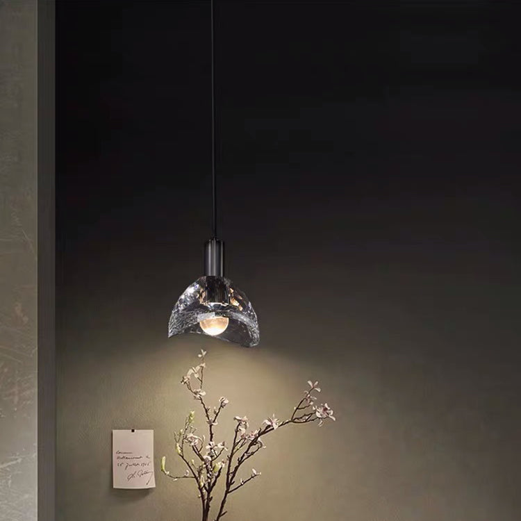 Lustre contemporain de luxe éblouissant en cristal et laiton à 1 lumière pour salon 