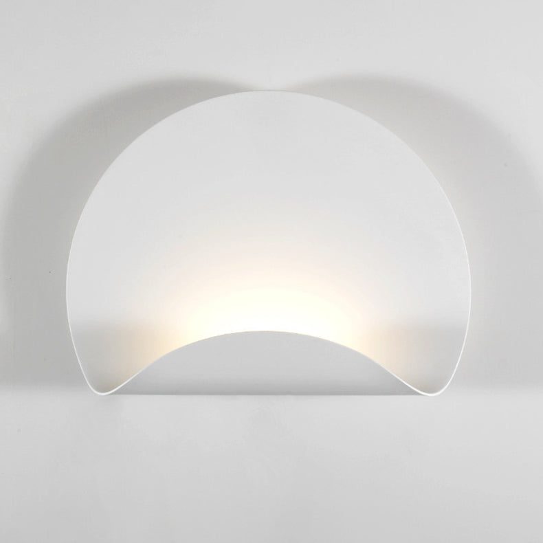 Applique murale LED en fer pliable en demi-cercle scandinave contemporain pour salon 