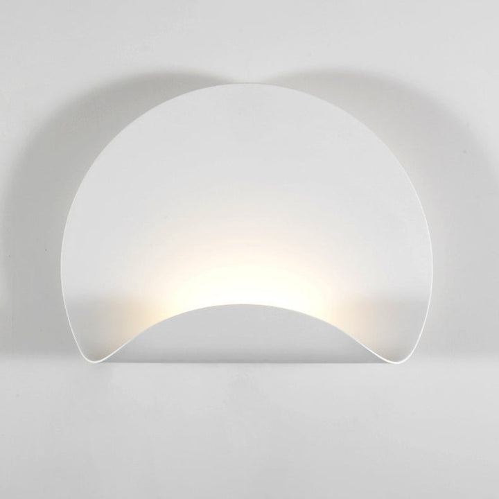 Applique murale LED en fer pliable en demi-cercle scandinave contemporain pour salon 