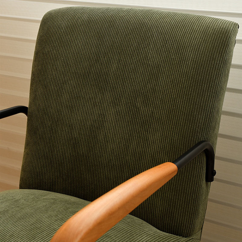 Coussin carré scandinave contemporain en velours côtelé avec chaise d&