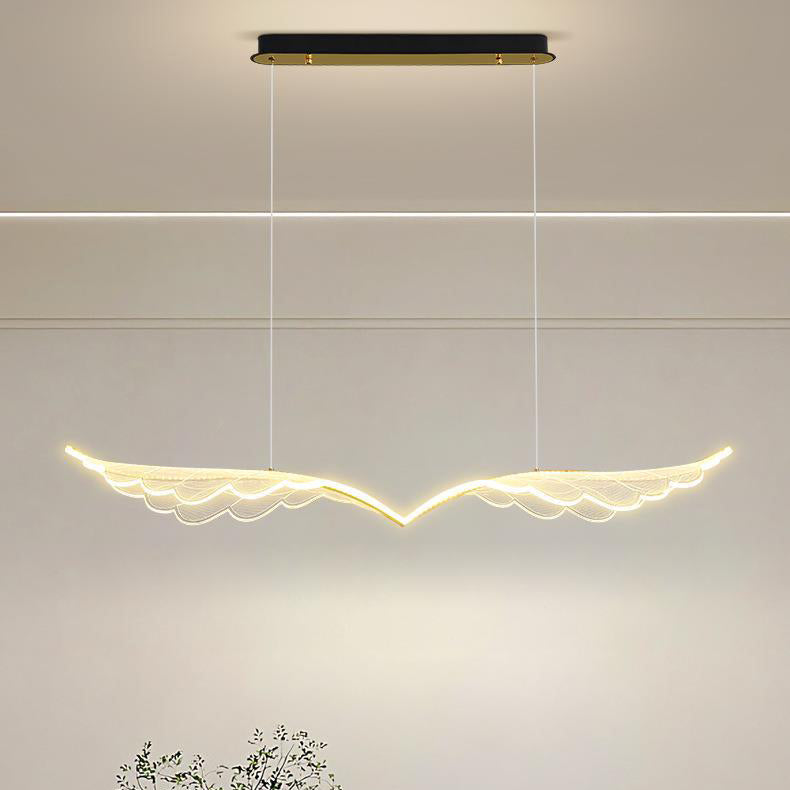 Lustre suspendu contemporain créatif avec aile d&