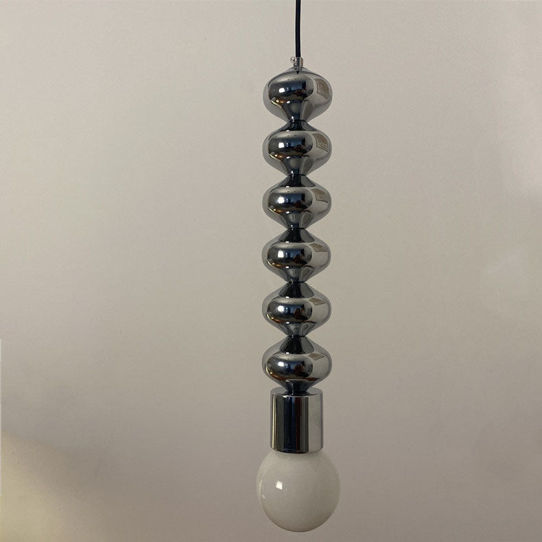Simplicité Contemporaine Fer Gourde Suspension 1-Lumière Pour Salon 