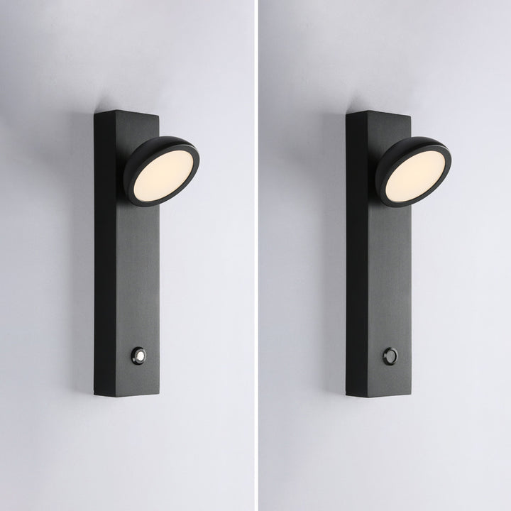 Moderne Einfachheit Aluminium Eisen Acryl Streifen Kubische Runde LED Wand Leuchte Lampe Für Nacht 