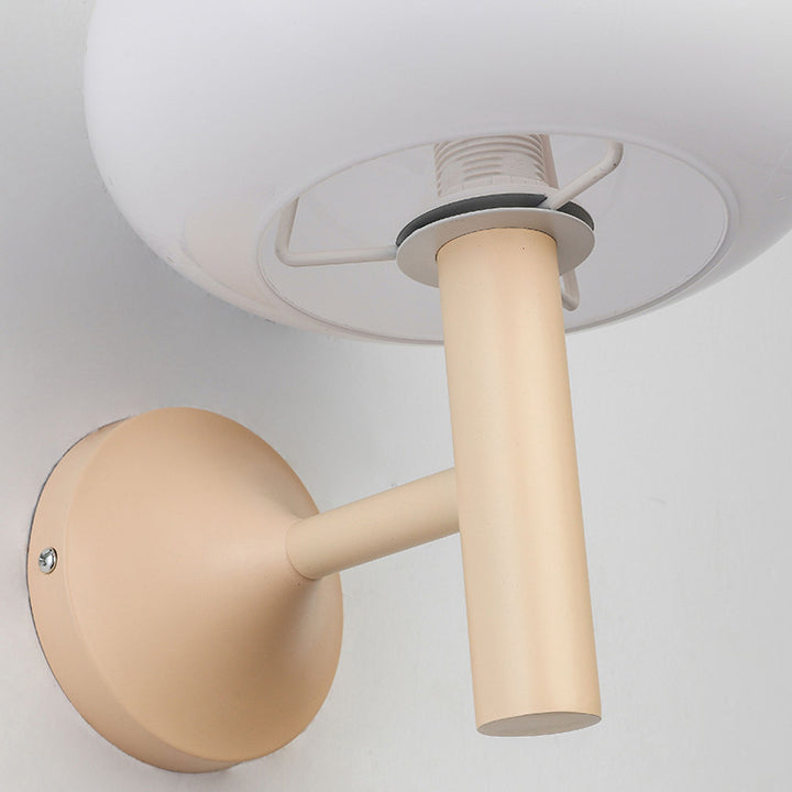 Moderne Einfachheit Eisen Glas Pilz Runde 1-Licht Wand Leuchte Lampe Für Nacht 
