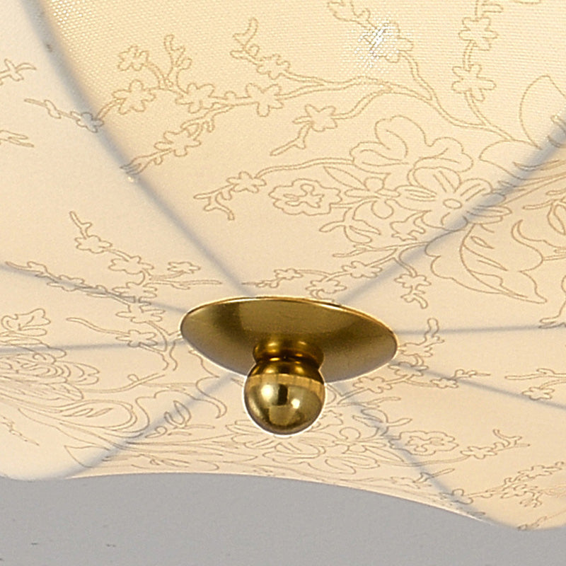 Traditionelle französische Eisengewebe-runde 3/4/5-Licht-Unterputz-Deckenleuchte für Schlafzimmer 