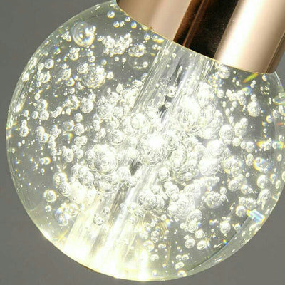 Zeitgenössische kreative Acryl Geweih Blase Kristall Ball LED Wandleuchte Lampe für Wohnzimmer 
