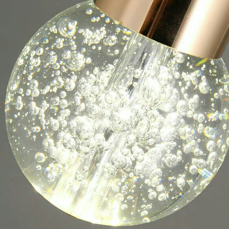 Zeitgenössische kreative Acryl Geweih Blase Kristall Ball LED Wandleuchte Lampe für Wohnzimmer 