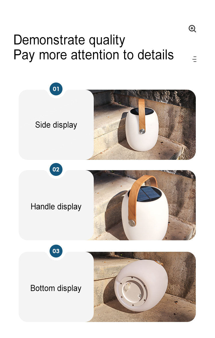 Solar PE Tragbarer Korb LED Outdoor Wasserdichte Dekorative Leuchte 